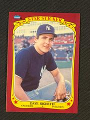Dave Righetti #97 Baseball Cards 1986 Fleer Star Stickers Prices