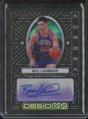 Bill Laimbeer [Purple] #AUR-BLA Basketball Cards 2021 Panini Obsidian Aurora Autographs Prices
