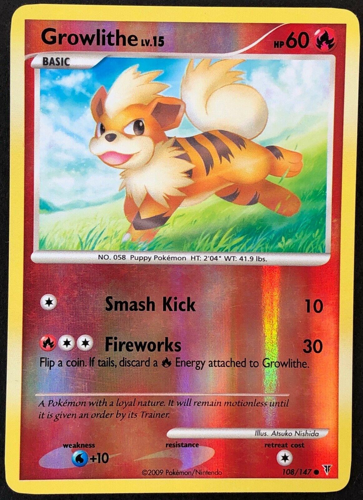 Growlithe Reverse Holo 108 Prices Pokemon Supreme Victors