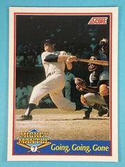 Going, Going, Gone [Promo] Baseball Cards 1991 Score Mickey Mantle Prices