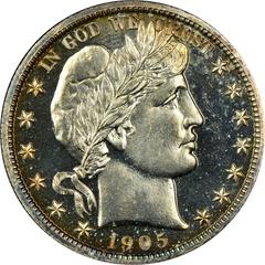 1905 [PROOF] Coins Barber Half Dollar Prices