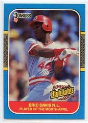 Eric Davis Baseball Cards 1987 Donruss Highlights Prices