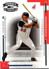 Victor Martinez Baseball Cards 2004 Donruss Throwback Threads Prices