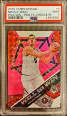 Nikola Jokic [Pink Fluorescent] Basketball Cards 2019 Panini Mosaic Will to Win Prices
