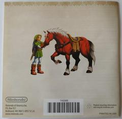 English Manual Rear | Zelda Ocarina Of Time 3D [Canadian] Nintendo 3DS