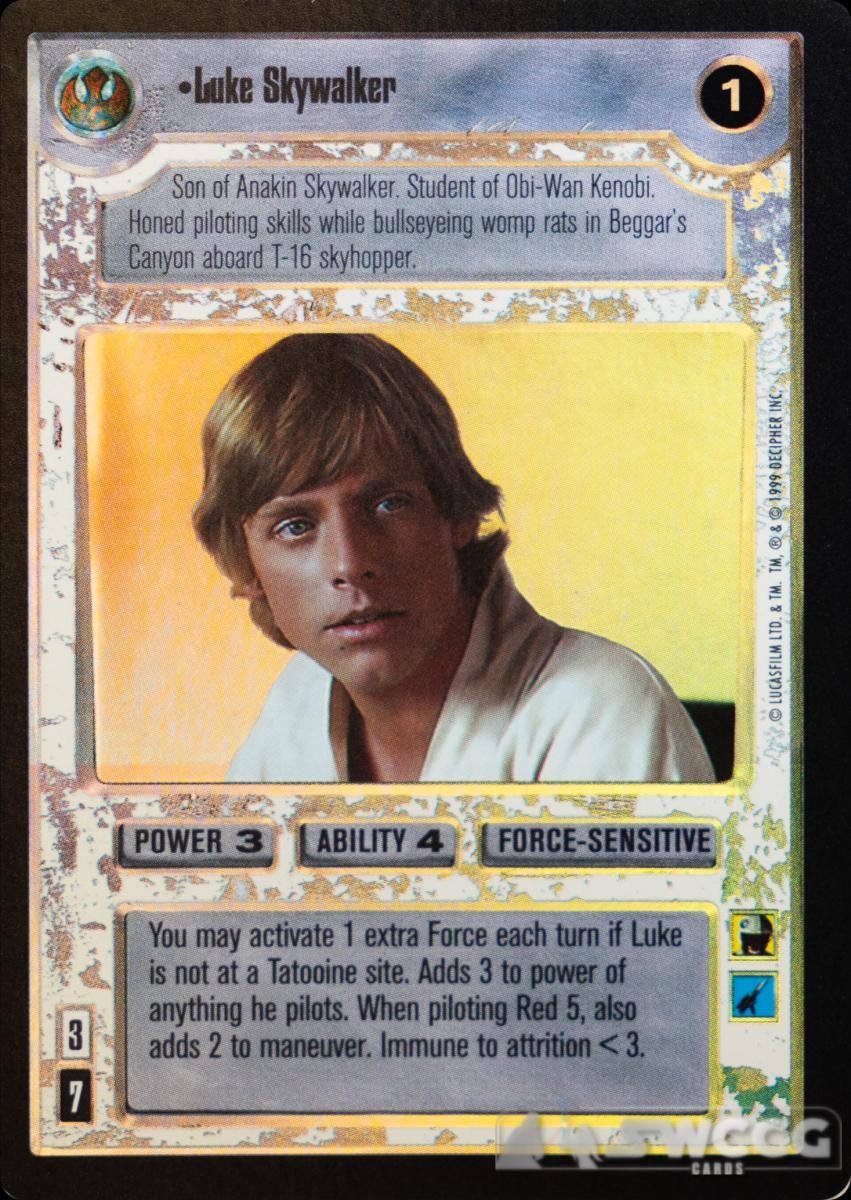 Luke Skywalker [Foil] Star Wars CCG Reflections