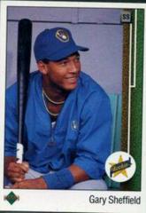Gary Sheffield [SS Upside Down] #13 Baseball Cards 1989 Upper Deck Prices