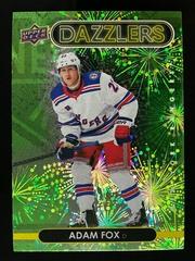 Adam Fox [Green] Hockey Cards 2021 Upper Deck Dazzlers Prices