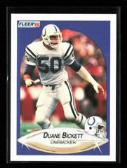 Duane Bickett Football Cards 1990 Fleer Prices
