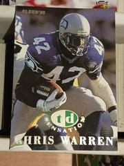 Chris Warren #8 Football Cards 1995 Fleer TD Sensation Prices
