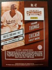 Card Back | Frank Thomas Baseball Cards 2015 Panini Contenders