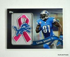 Calvin Johnson Jr. [Pink] Football Cards 2013 Topps Ribbons Bca/Military Prices