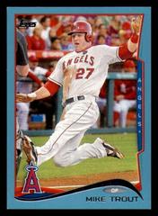 Mike Trout [Blue Walmart Border] #1 Baseball Cards 2014 Topps Prices