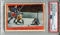 Action Picture [Johnson, Worsley, Howell] #54 Hockey Cards 1959 Topps Prices