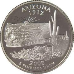 2008 S [SILVER ARIZONA PROOF] Coins State Quarter Prices
