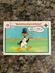 Baseball According To Daffy Duck #547 / 550 Baseball Cards 1990 Upper Deck Comic Ball Prices