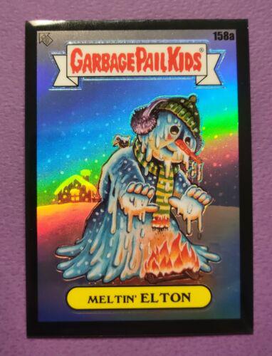 MELTIN' ELTON [Black] #158a 2021 Garbage Pail Kids Chrome