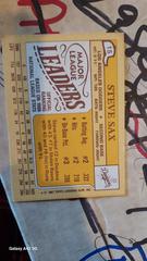 Back  | Steve Sax Baseball Cards 1987 Topps Mini League Leaders