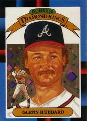 Glenn Hubbard [Diamond Kings] #22 Baseball Cards 1988 Leaf Prices