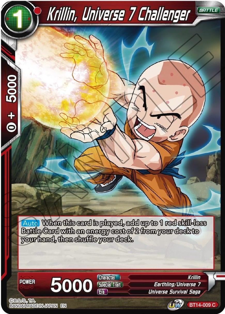 Krillin, Universe 7 Challenger BT14-009 Dragon Ball Super Cross Spirits