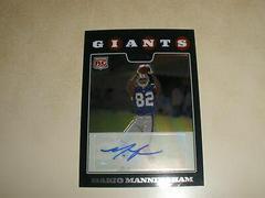 Mario Manningham [Autograph Refractor] #TC201 Football Cards 2008 Topps Chrome Prices