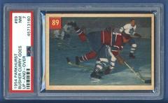 Busher Curry Goes Up and Over #89 Hockey Cards 1954 Parkhurst Prices