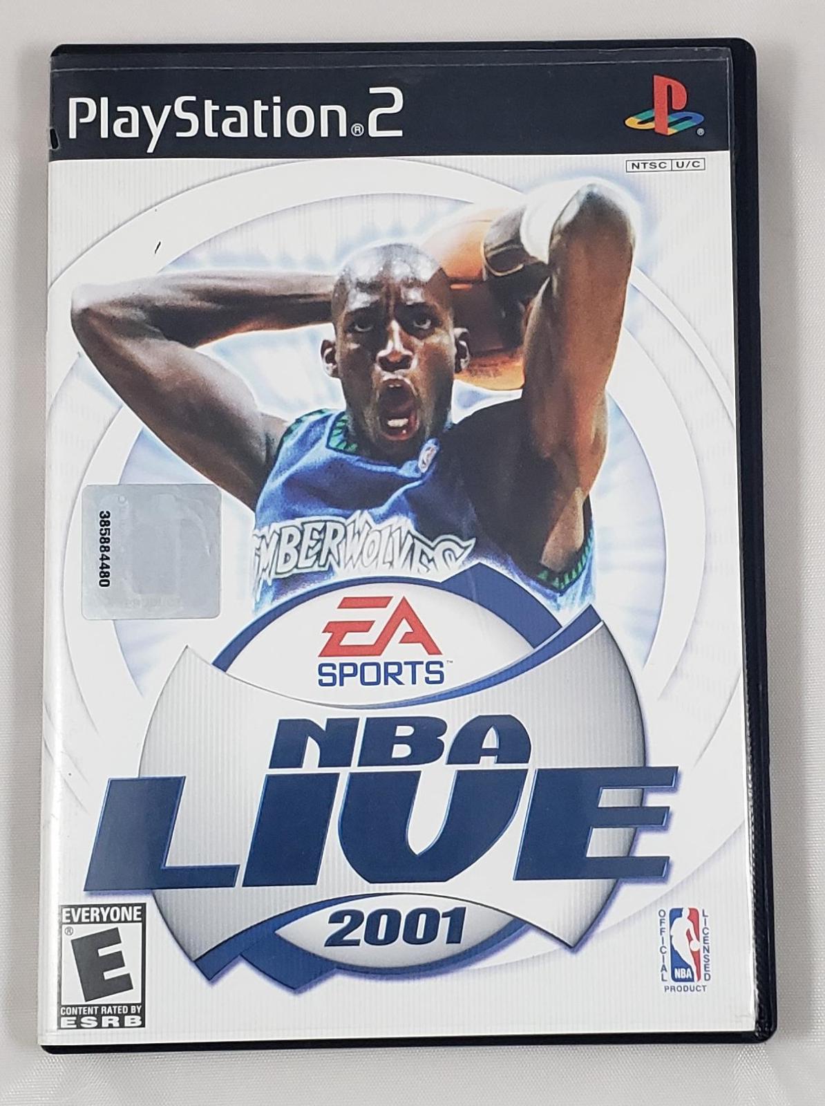 NBA Live 2001 Item, Box, and Manual Playstation 2