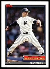 Alan Mills #108 Baseball Cards 1991 Topps '90 M.L. Debut Prices