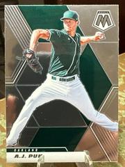 A. J. Puk #136 Baseball Cards 2021 Panini Mosaic Prices