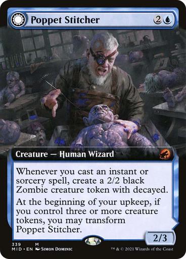 Poppet Stitcher & Poppet Factory [Extended Art] #339 Magic Innistrad: Midnight Hunt