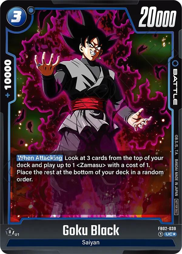 Goku Black FB02-039 Dragon Ball Fusion World Judge Promo