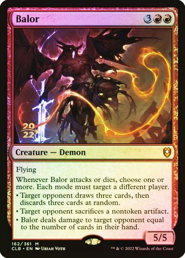 Balor [Prerelease] #162 Magic Commander Legends: Battle for Baldur's Gate