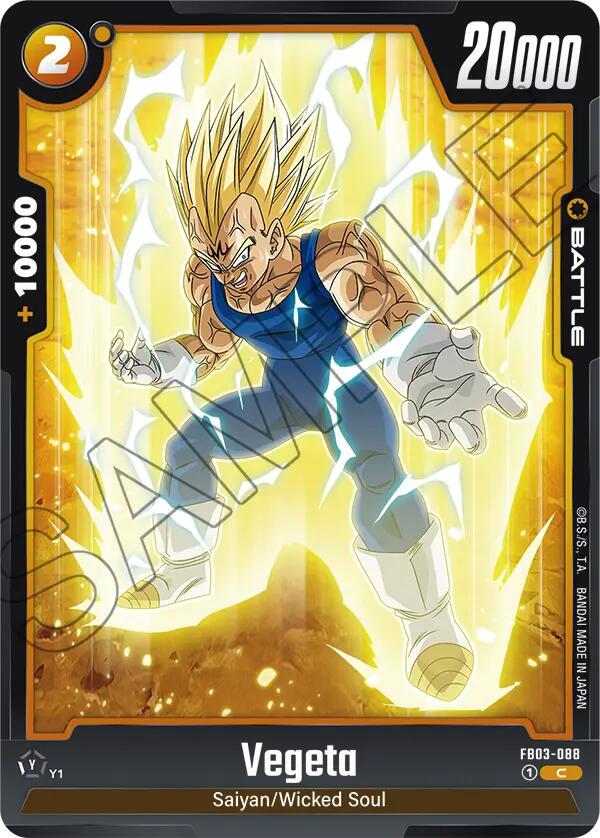 Vegeta FB03-088 Dragon Ball Fusion World Raging Roar