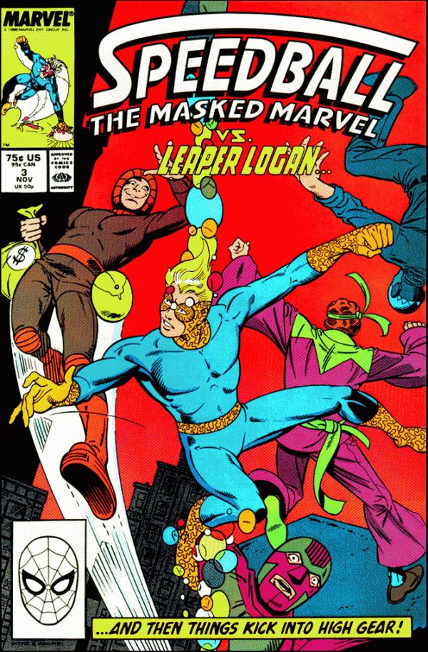 Speedball #3 (1988) Comic Books Speedball: The Masked Marvel