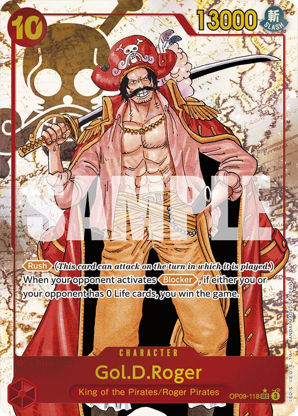 Gol.D.Roger [Alternate Art Foil] OP09-118 One Piece Emperors in the New World