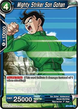 Mighty Striker Son Gohan BT1-034 Dragon Ball Super Galactic Battle