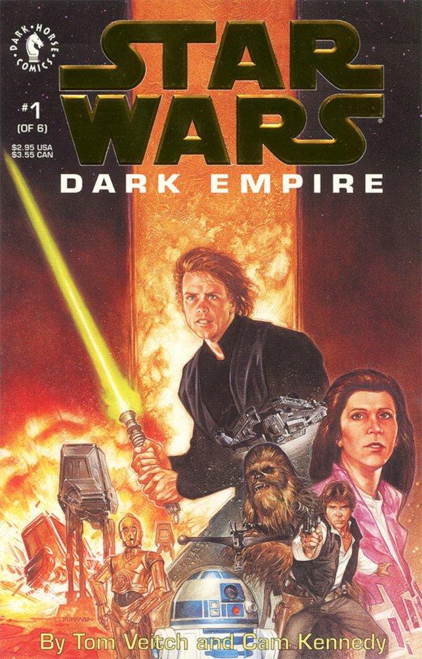 Star Wars: Dark Empire [Gold Foil] #1 (1991) Comic Books Star Wars: Dark Empire