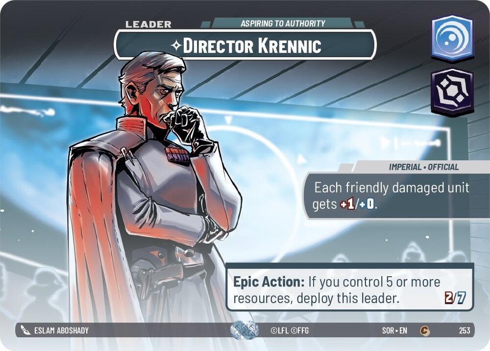 Director Krennic #253 Star Wars Unlimited: Spark of Rebellion