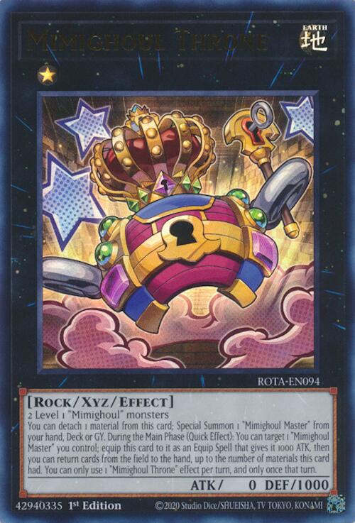 Mimighoul Throne ROTA-EN094 YuGiOh Rage of the Abyss