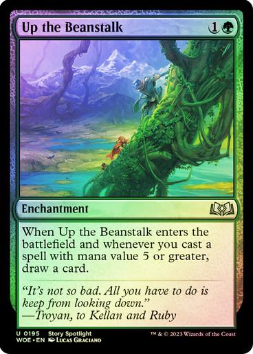 Up The Beanstalk [Foil] #195 Magic Wilds of Eldraine