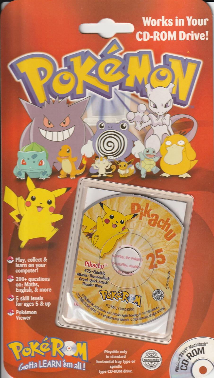 PokeRom Premier Series: 25 Pikachu PC Games