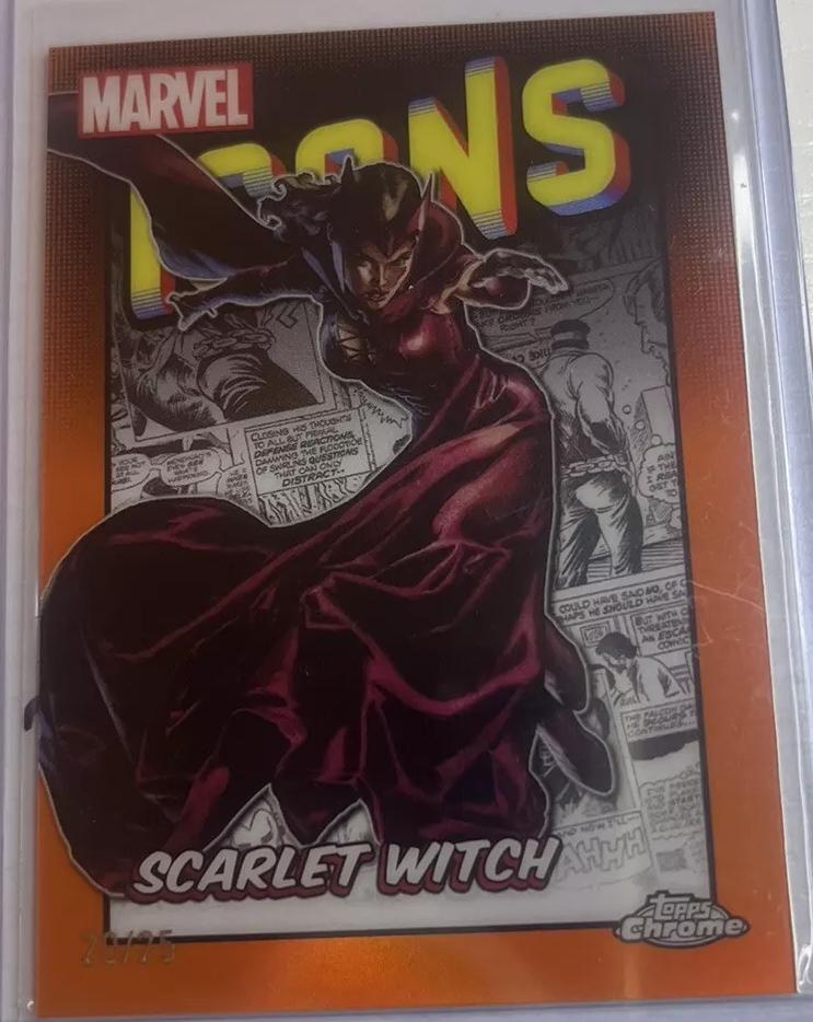 Scarlet Witch [Orange Refractor] #MI-4 Marvel 2024 Topps Chrome Icons