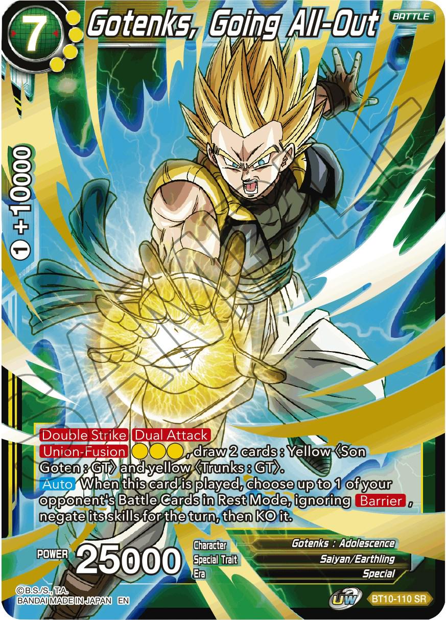 Gotenks, Going All-Out BT10-110 Dragon Ball Super Rise of the Unison Warrior