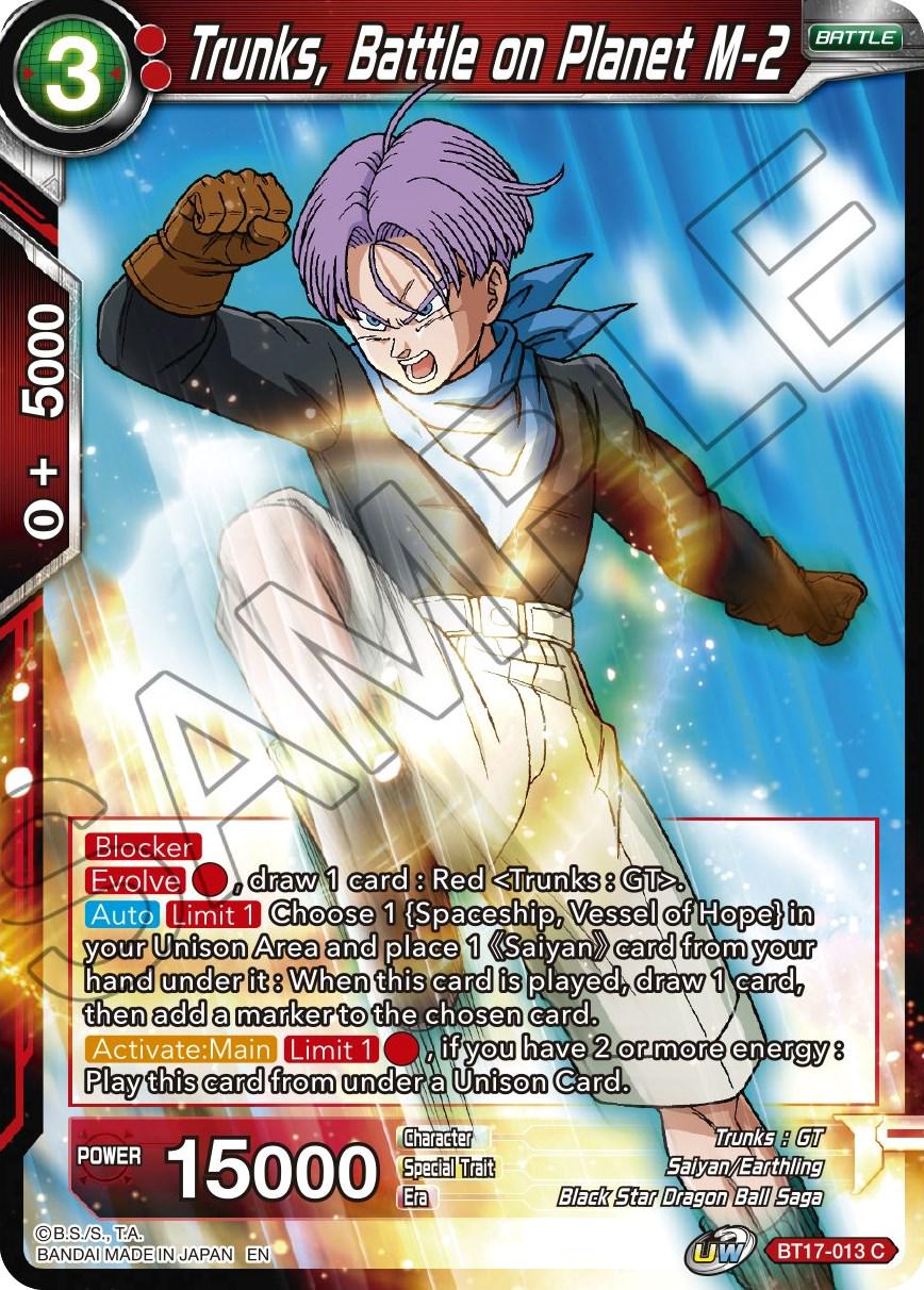 Trunks, Battle on Planet M-2 BT17-013 Dragon Ball Super Ultimate Squad