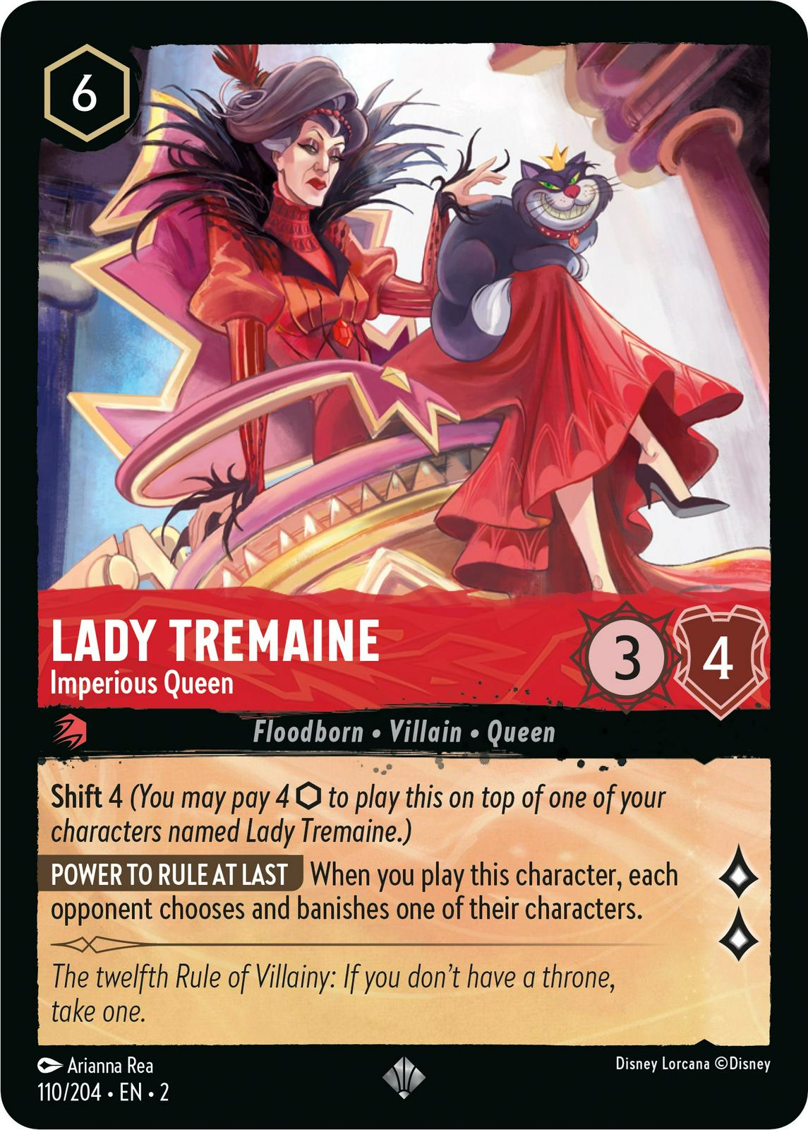 Lady Tremaine - Imperious Queen [Foil] #110 Lorcana Rise of the Floodborn