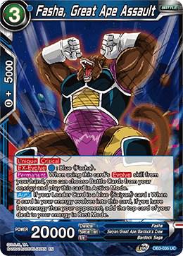 Fasha, Great Ape Assault DB3-035 Dragon Ball Super Giant Force