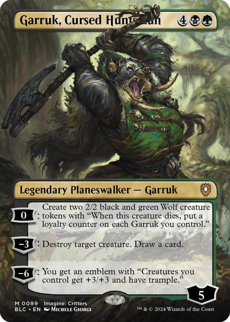 Garruk, Cursed Huntsman #99 Magic Bloomburrow Commander