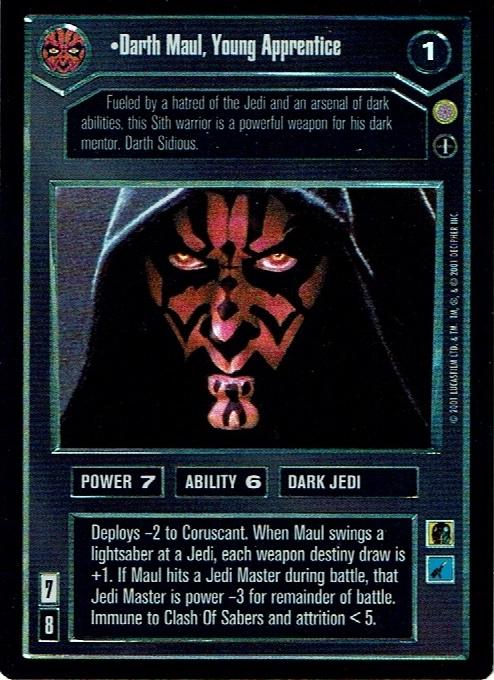 Darth Maul, Young Apprentice [Foil] Star Wars CCG Reflections III