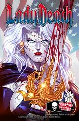 Lady Death: The Reckoning 30th Anniversary Edition [Hughes July 4th Metal] #1 (2024) Comic Books Lady Death: The Reckoning Prices