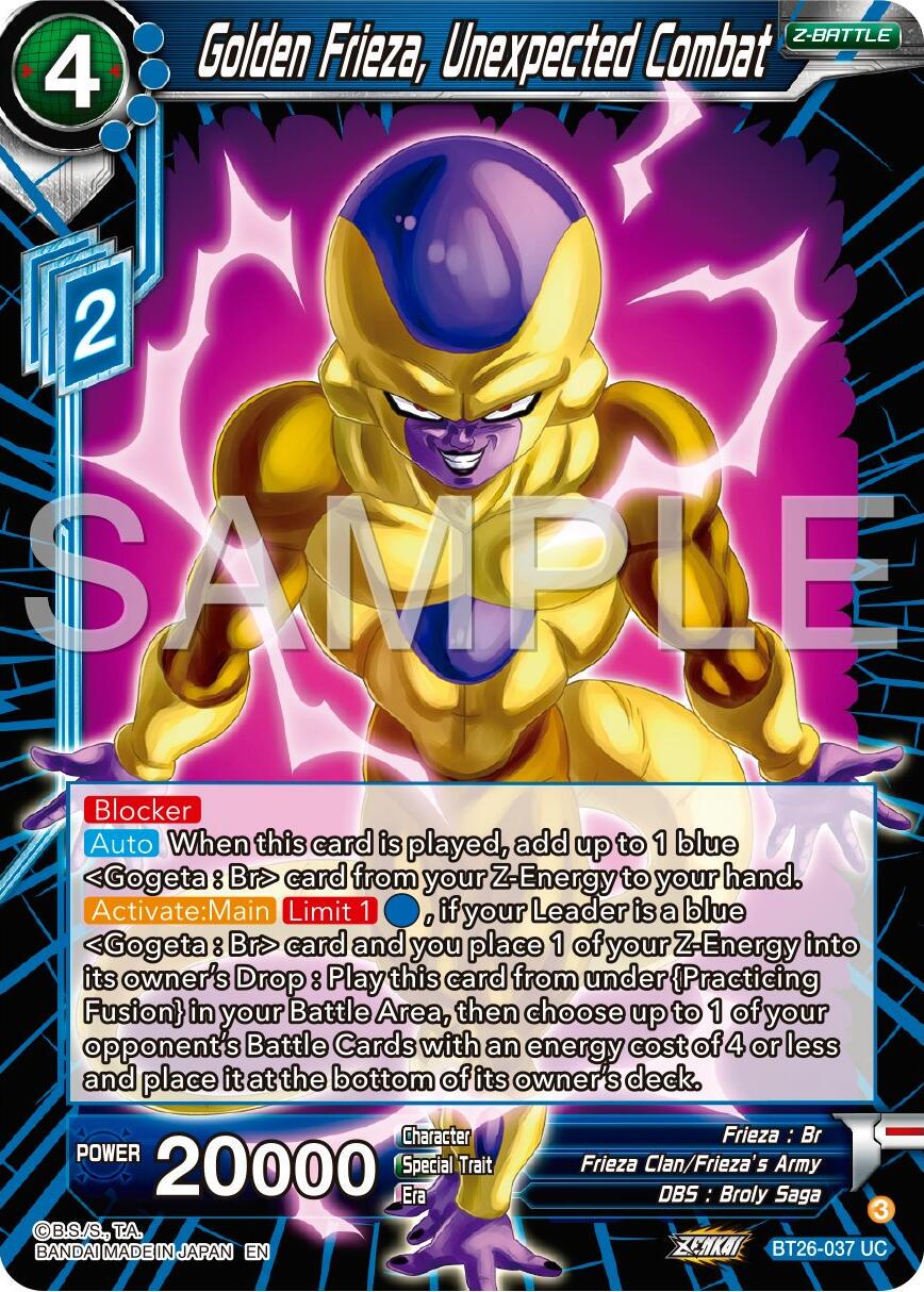 Golden Frieza, Unexpected Combat BT26-037 Dragon Ball Super Ultimate Advent